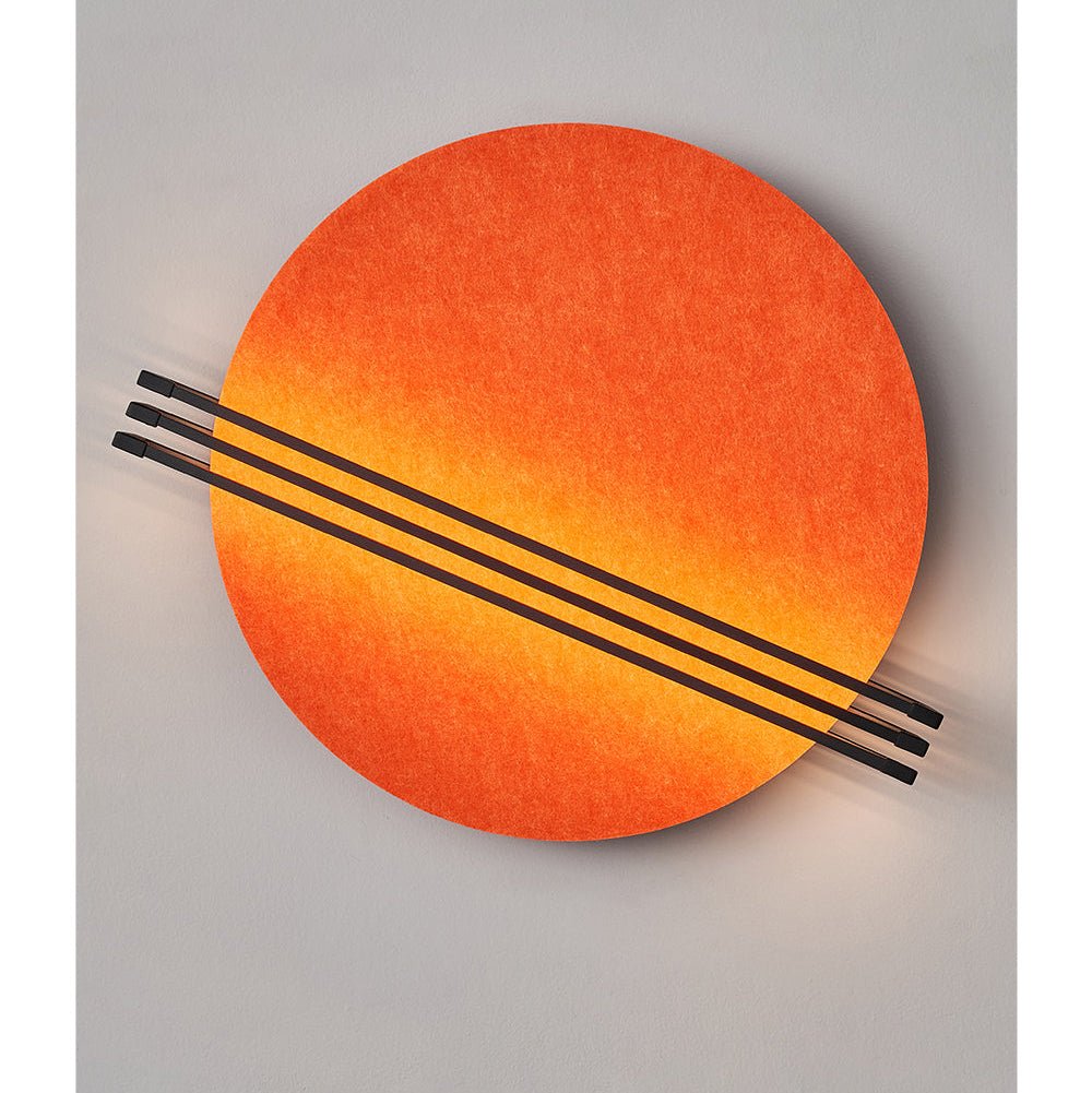 Abstract Sunrise Felt Wall Sconce-Neutral Decor