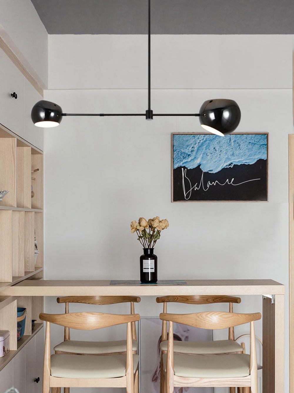 Lustra Chandelier Black Glass Acaba Elegant-Neutral Decor