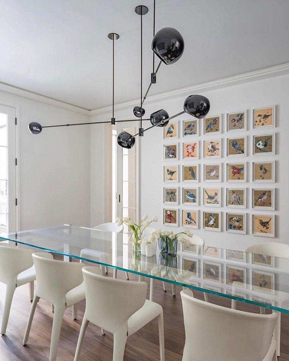 Lustra Chandelier Black Glass Acaba Elegant-Neutral Decor