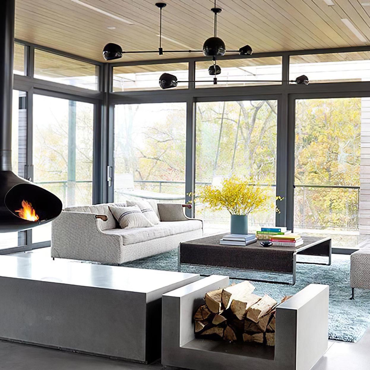 Lustra Chandelier Black Glass Acaba Elegant-Neutral Decor