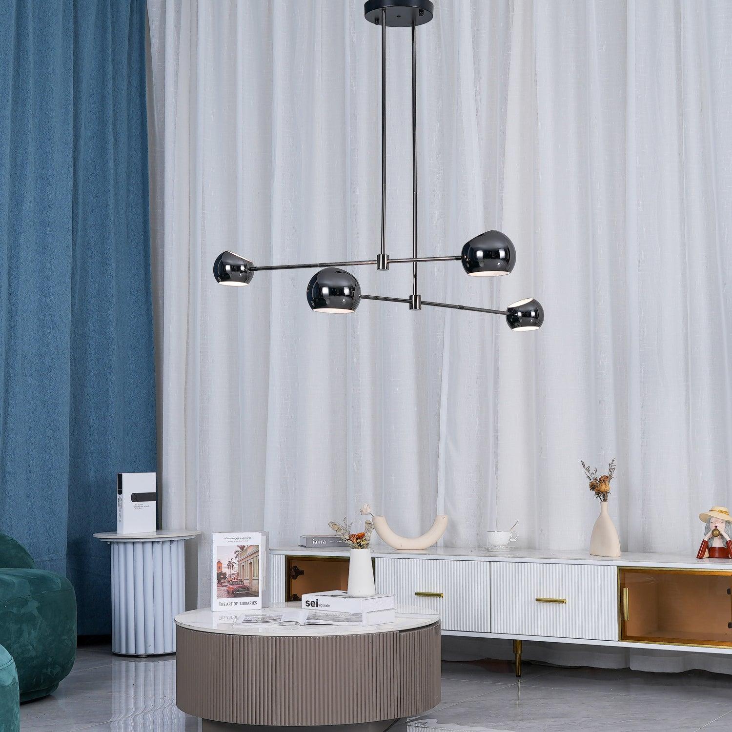 Lustra Chandelier Black Glass Acaba Elegant-Neutral Decor