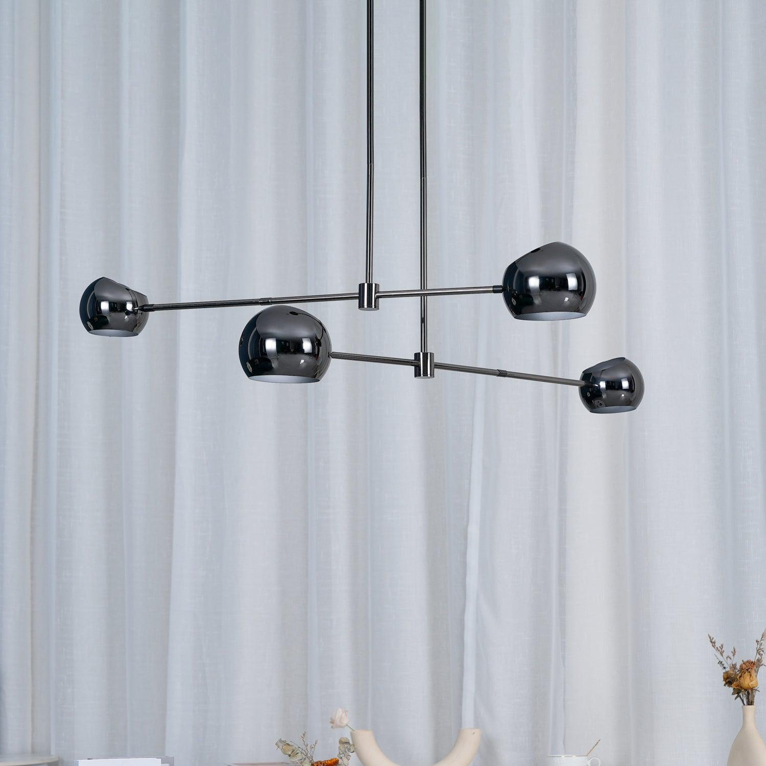 Lustra Chandelier Black Glass Acaba Elegant-Neutral Decor