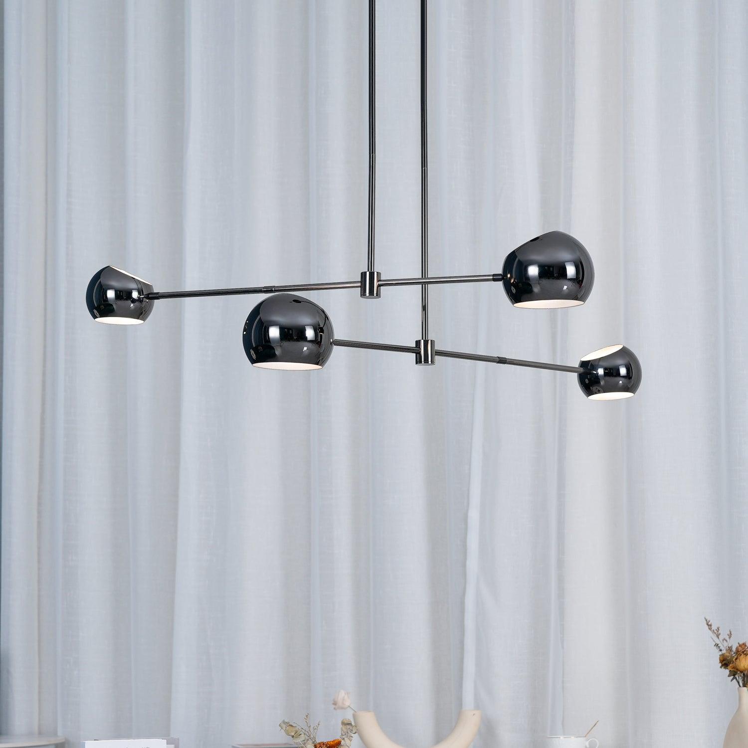 Lustra Chandelier Black Glass Acaba Elegant-Neutral Decor