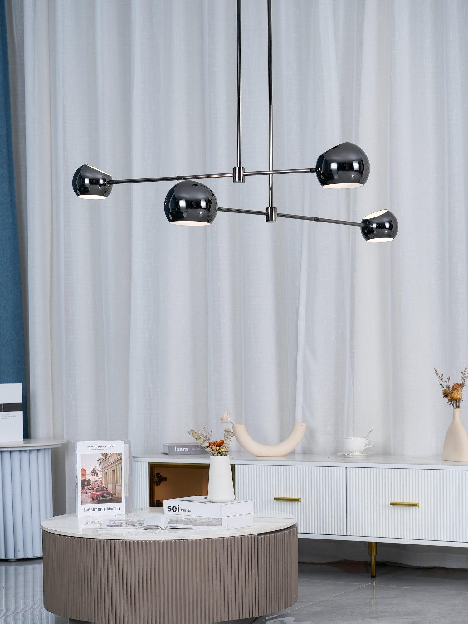 Lustra Chandelier Black Glass Acaba Elegant-Neutral Decor