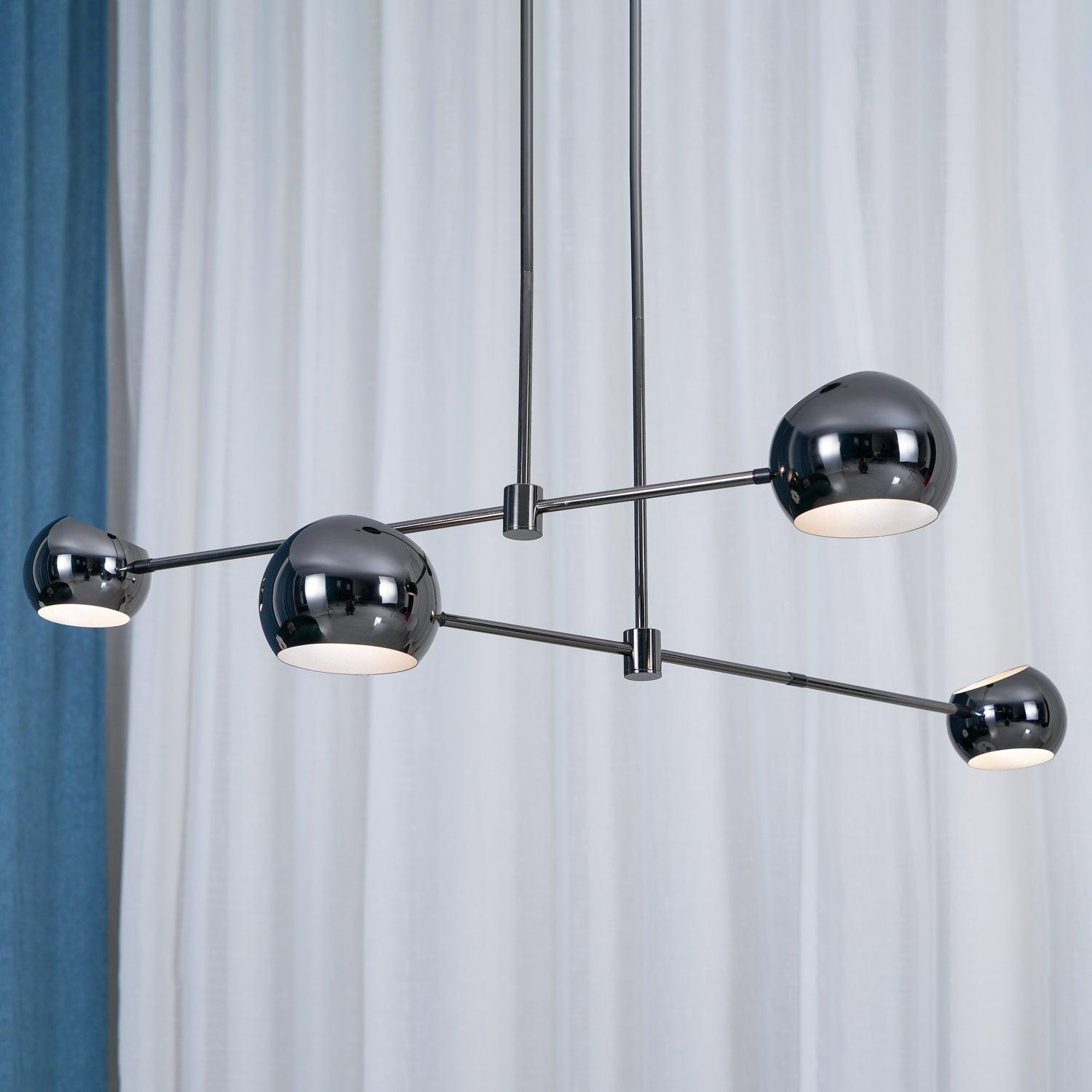 Lustra Chandelier Black Glass Acaba Elegant-Neutral Decor