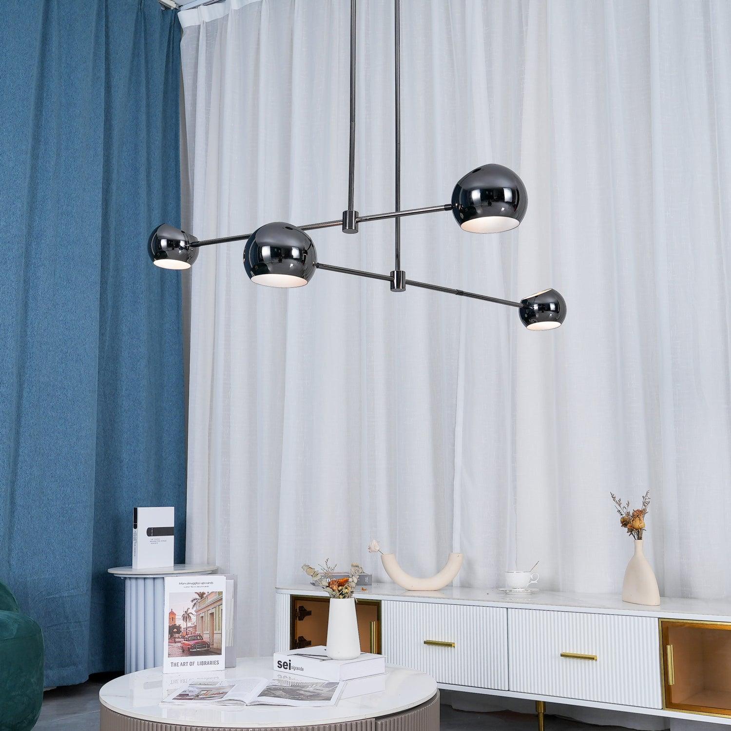 Lustra Chandelier Black Glass Acaba Elegant-Neutral Decor