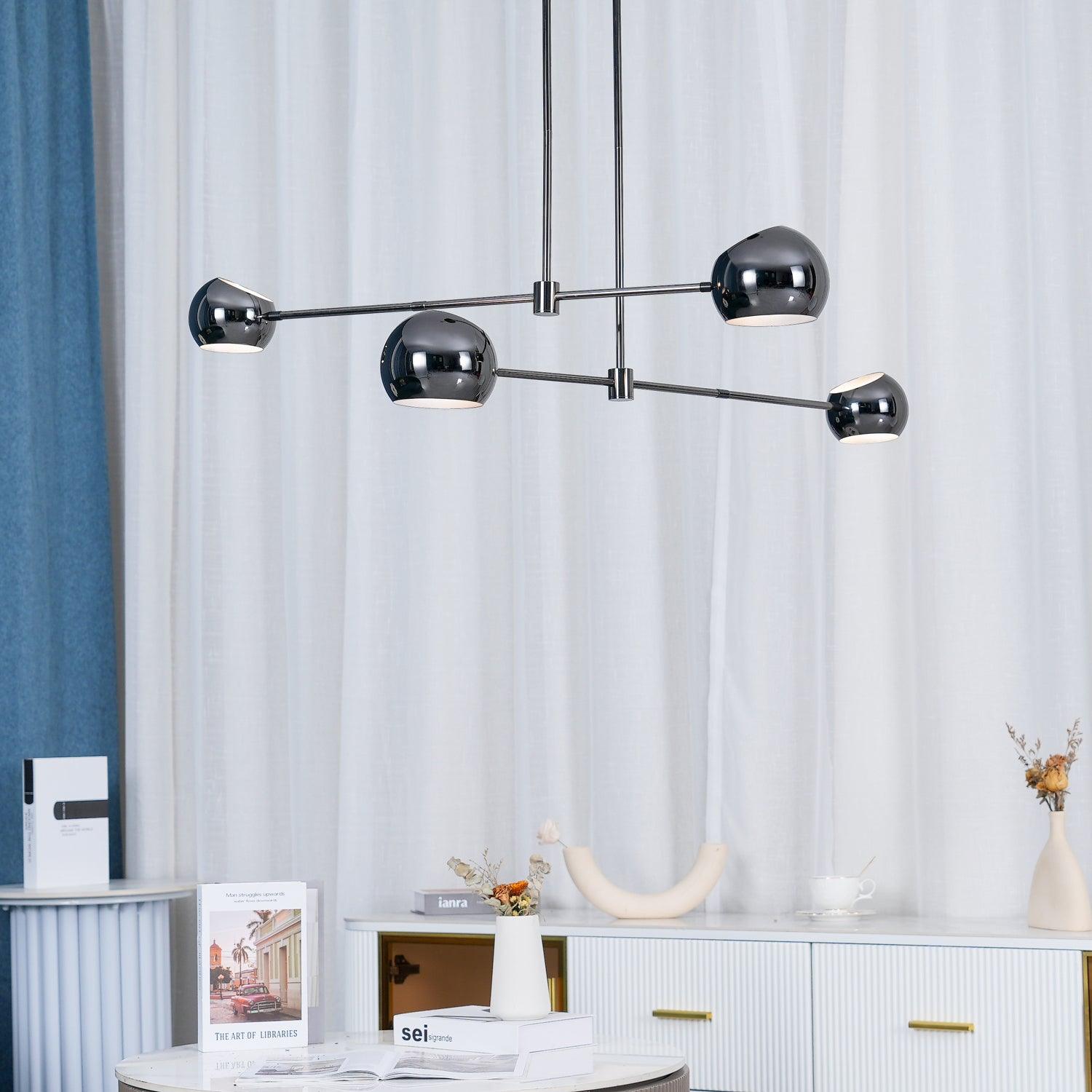 Lustra Chandelier Black Glass Acaba Elegant-Neutral Decor