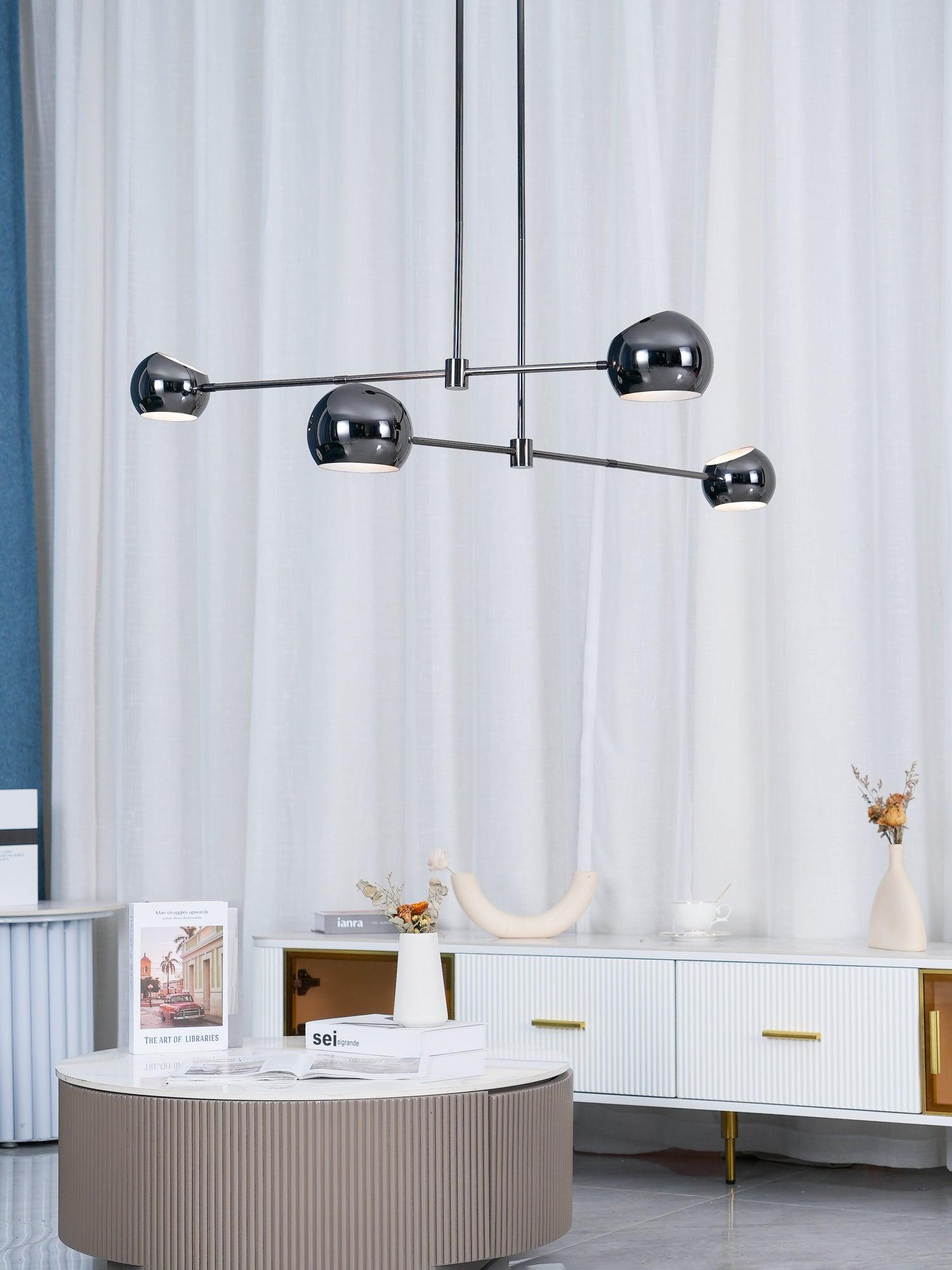 Lustra Chandelier Black Glass Acaba Elegant-Neutral Decor