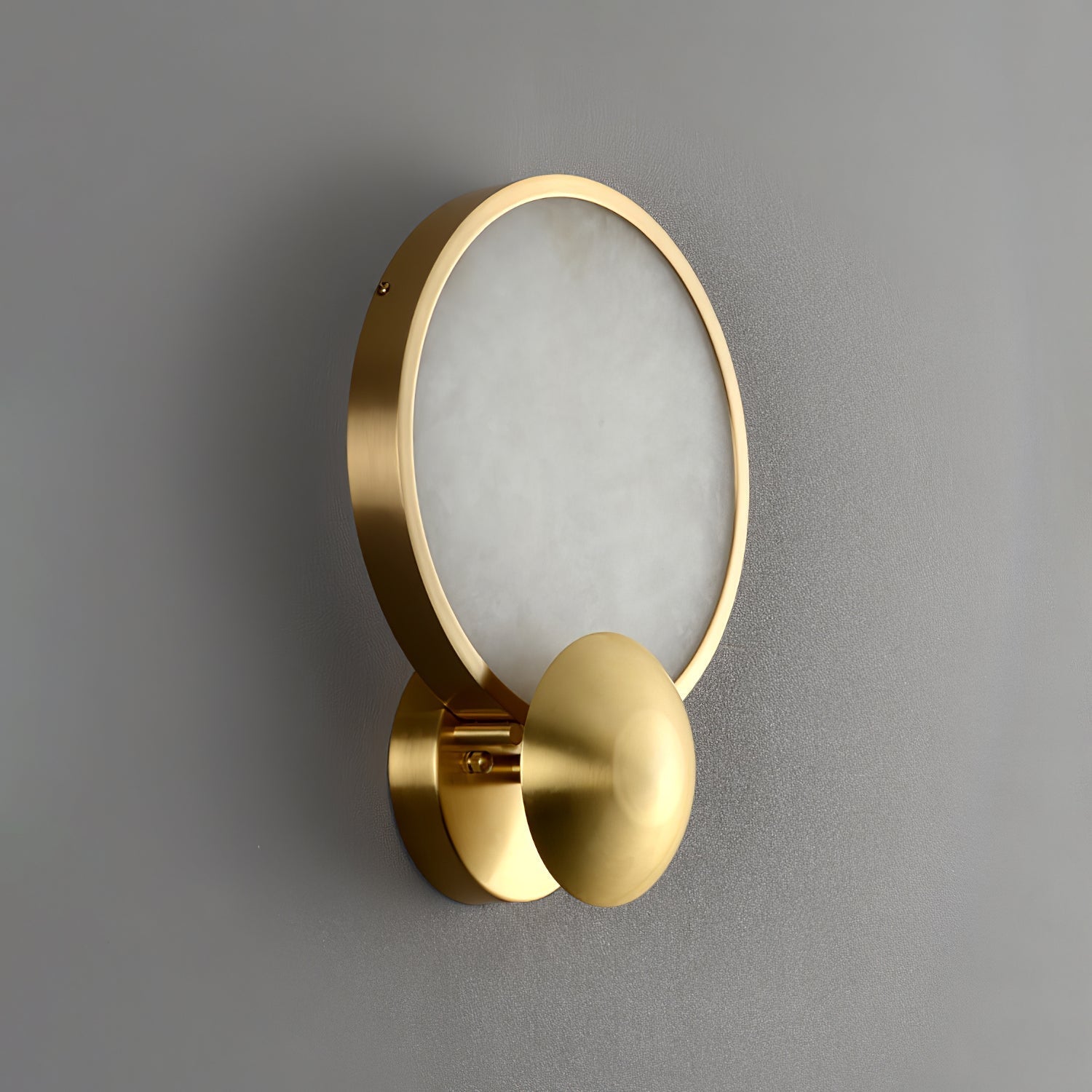 Sol Alabaster Wall Light-Neutral Decor