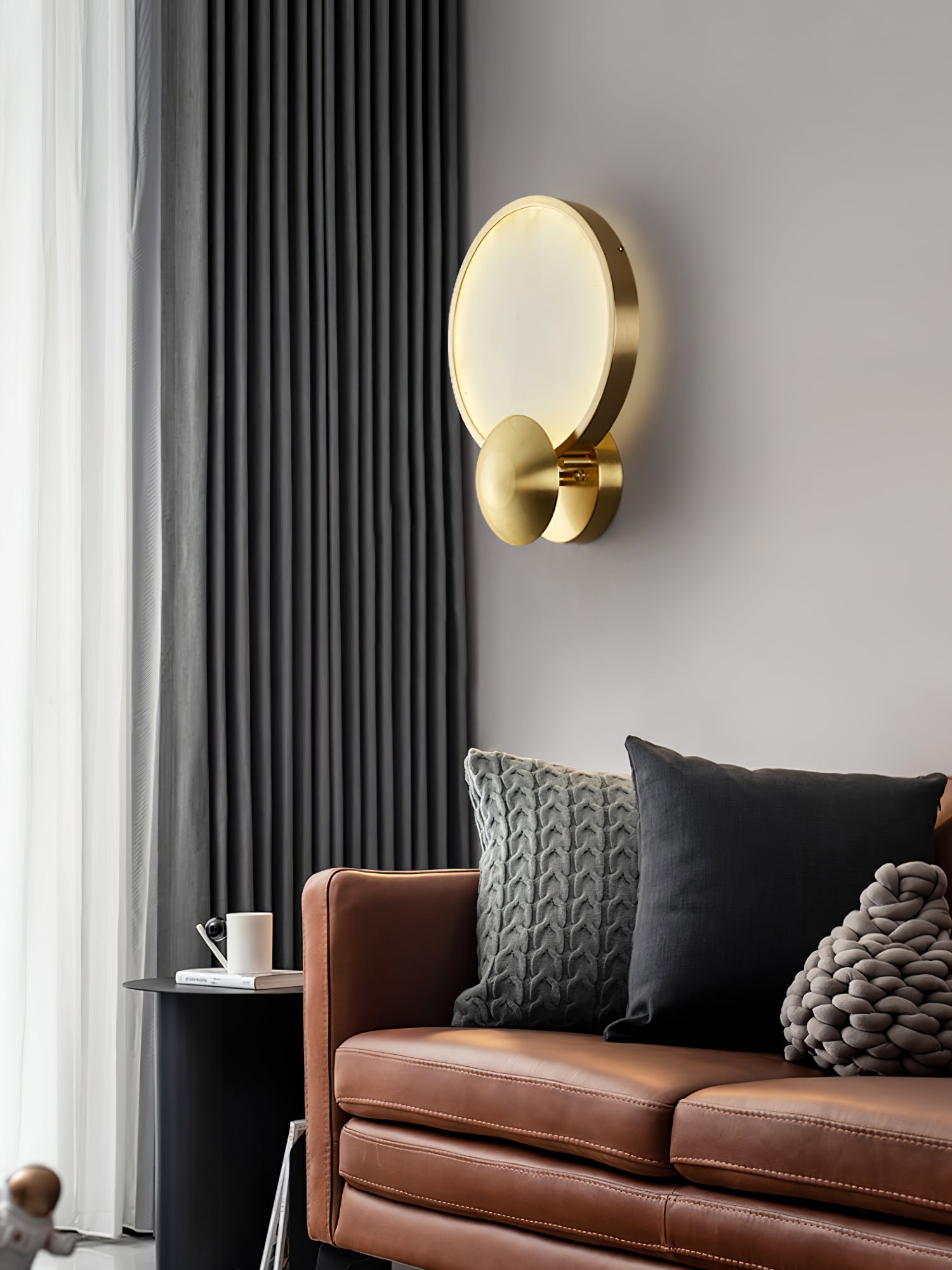 Sol Alabaster Wall Light-Neutral Decor
