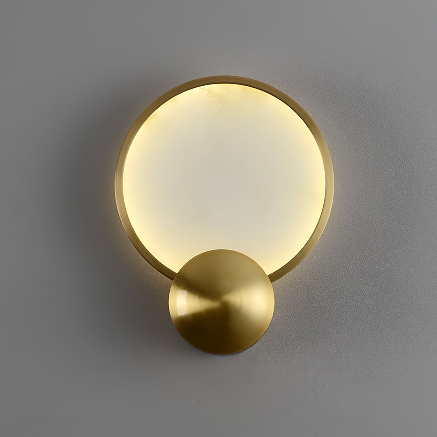 Sol Alabaster Wall Light-Neutral Decor