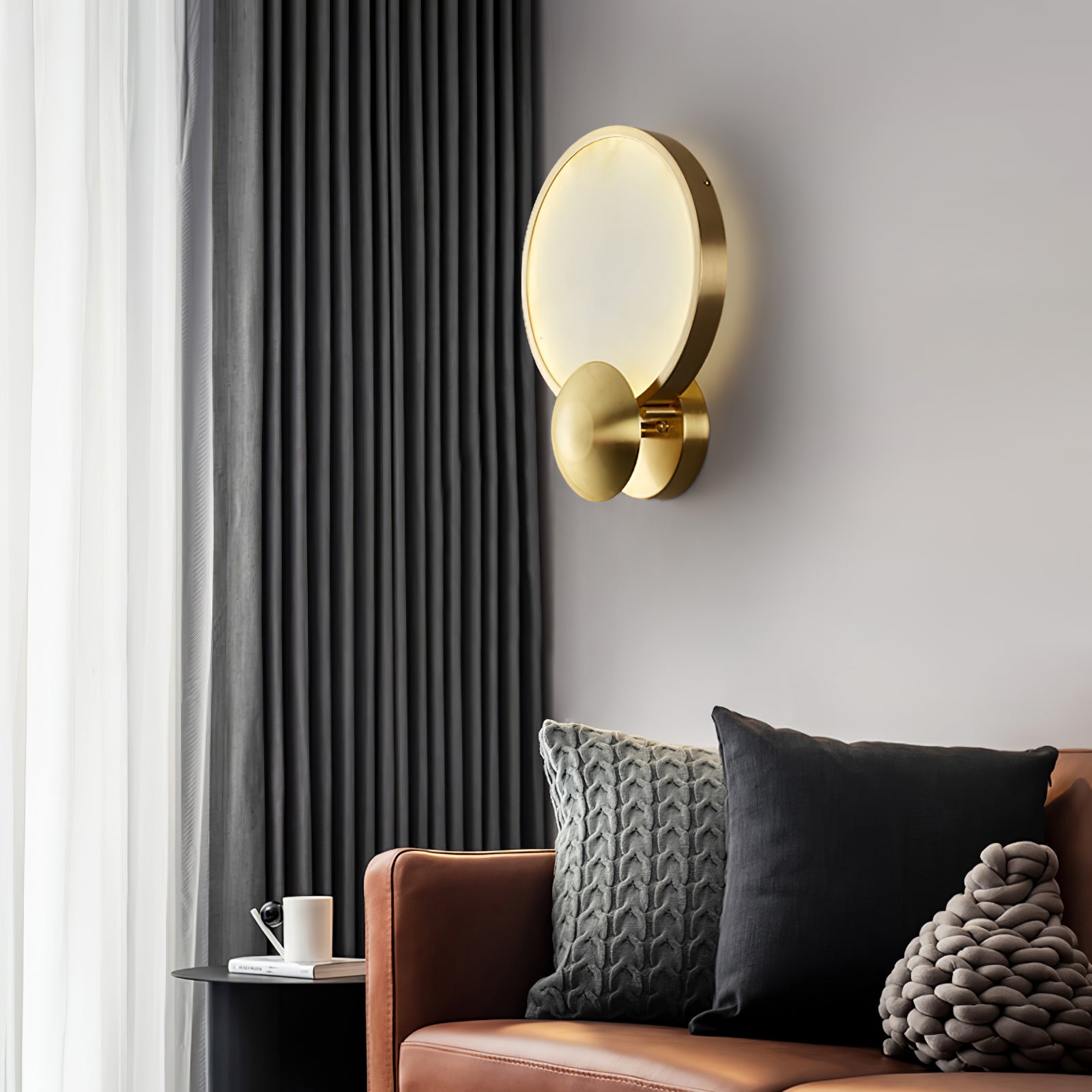 Sol Alabaster Wall Light-Neutral Decor