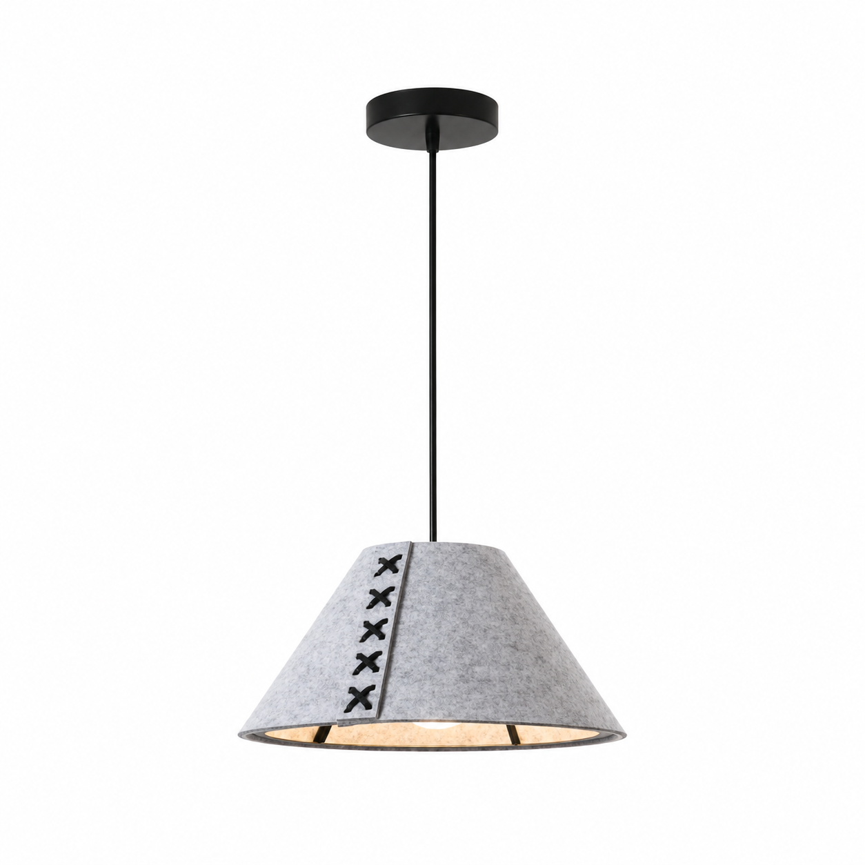 Acoustic Felt Pendant Light-Neutral Decor
