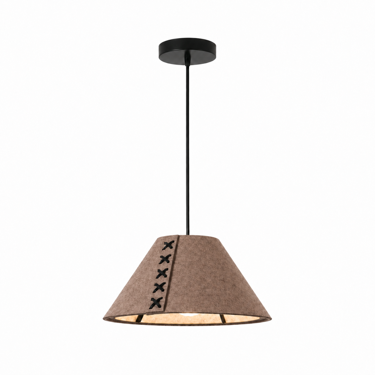 Acoustic Felt Pendant Light-Neutral Decor
