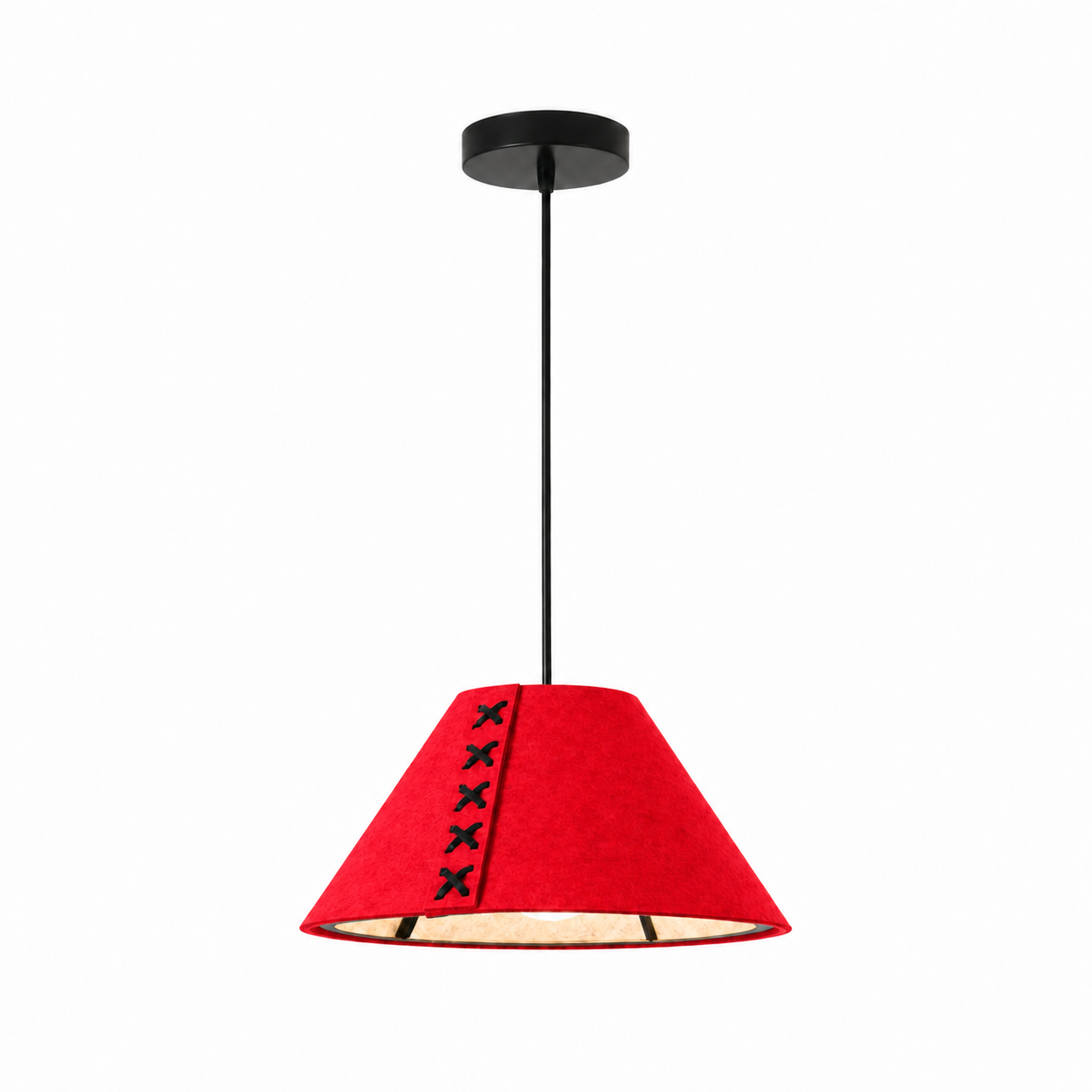 Acoustic Felt Pendant Light-Neutral Decor