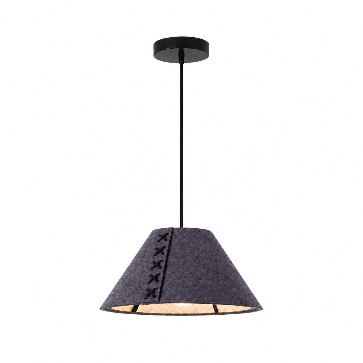 Acoustic Felt Pendant Light-Neutral Decor