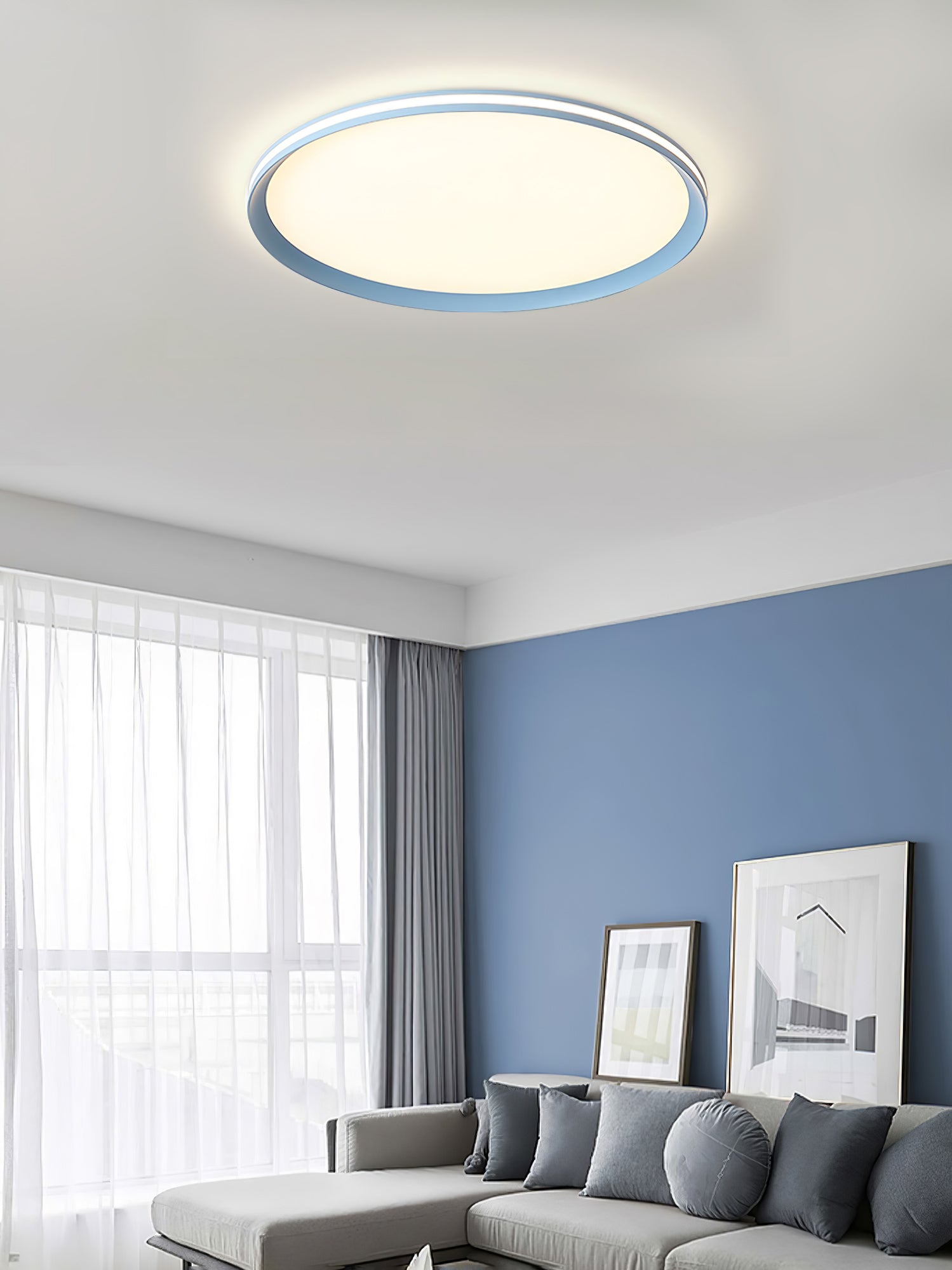 Avtheira Modern Minimalist Circular LED Ceiling Light-Neutral Decor