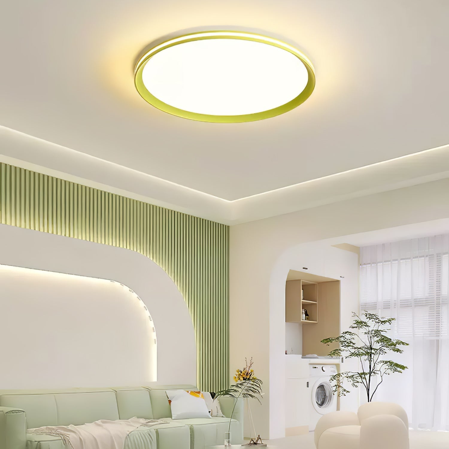 Avtheira Modern Minimalist Circular LED Ceiling Light-Neutral Decor