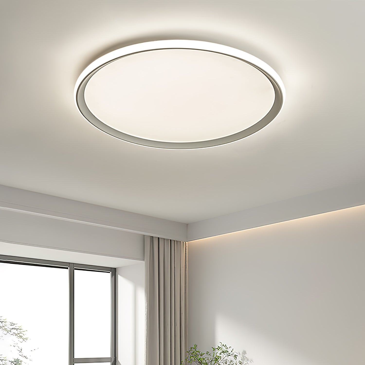 Avtheira Modern Minimalist Circular LED Ceiling Light-Neutral Decor