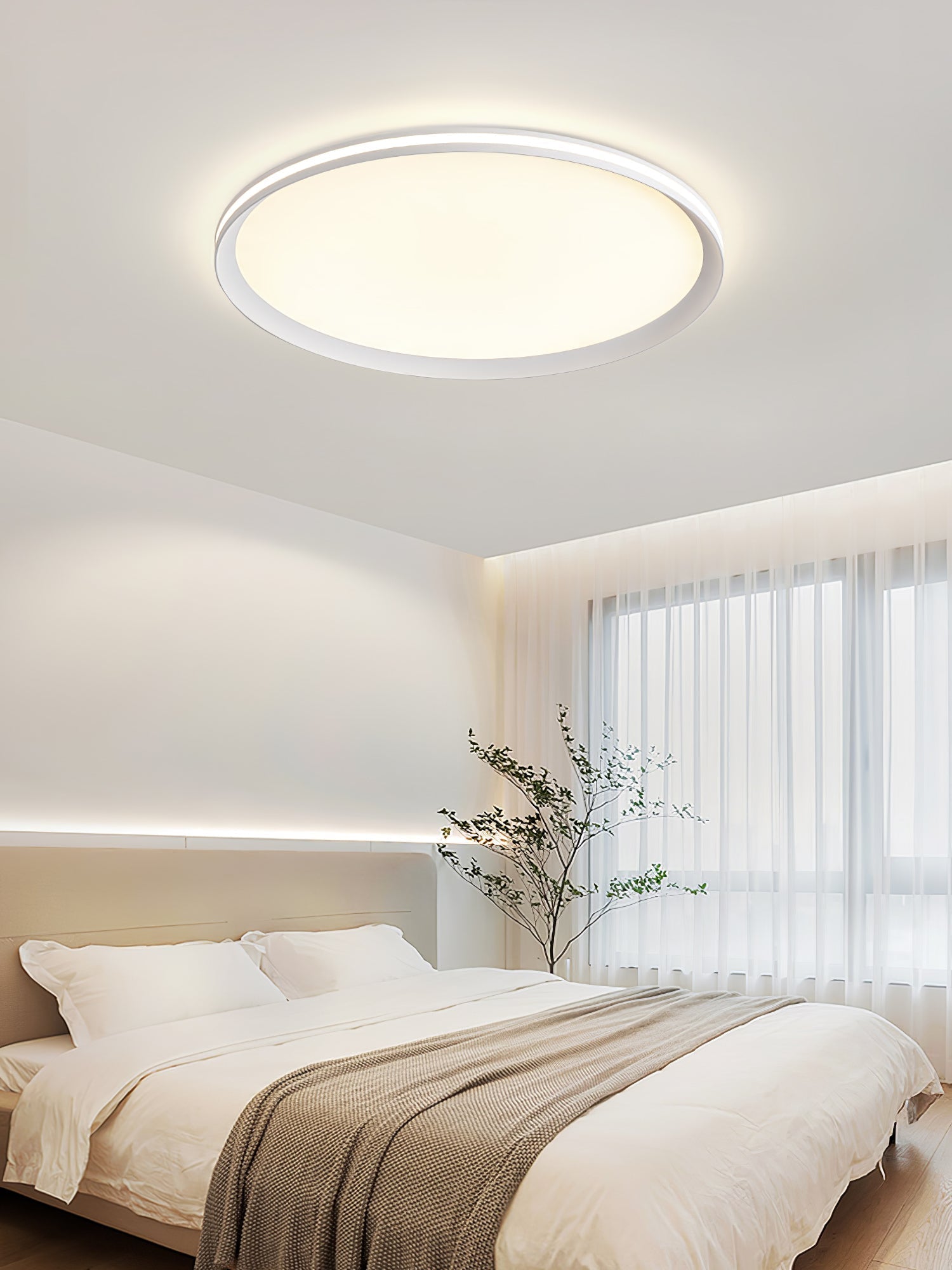 Avtheira Modern Minimalist Circular LED Ceiling Light-Neutral Decor