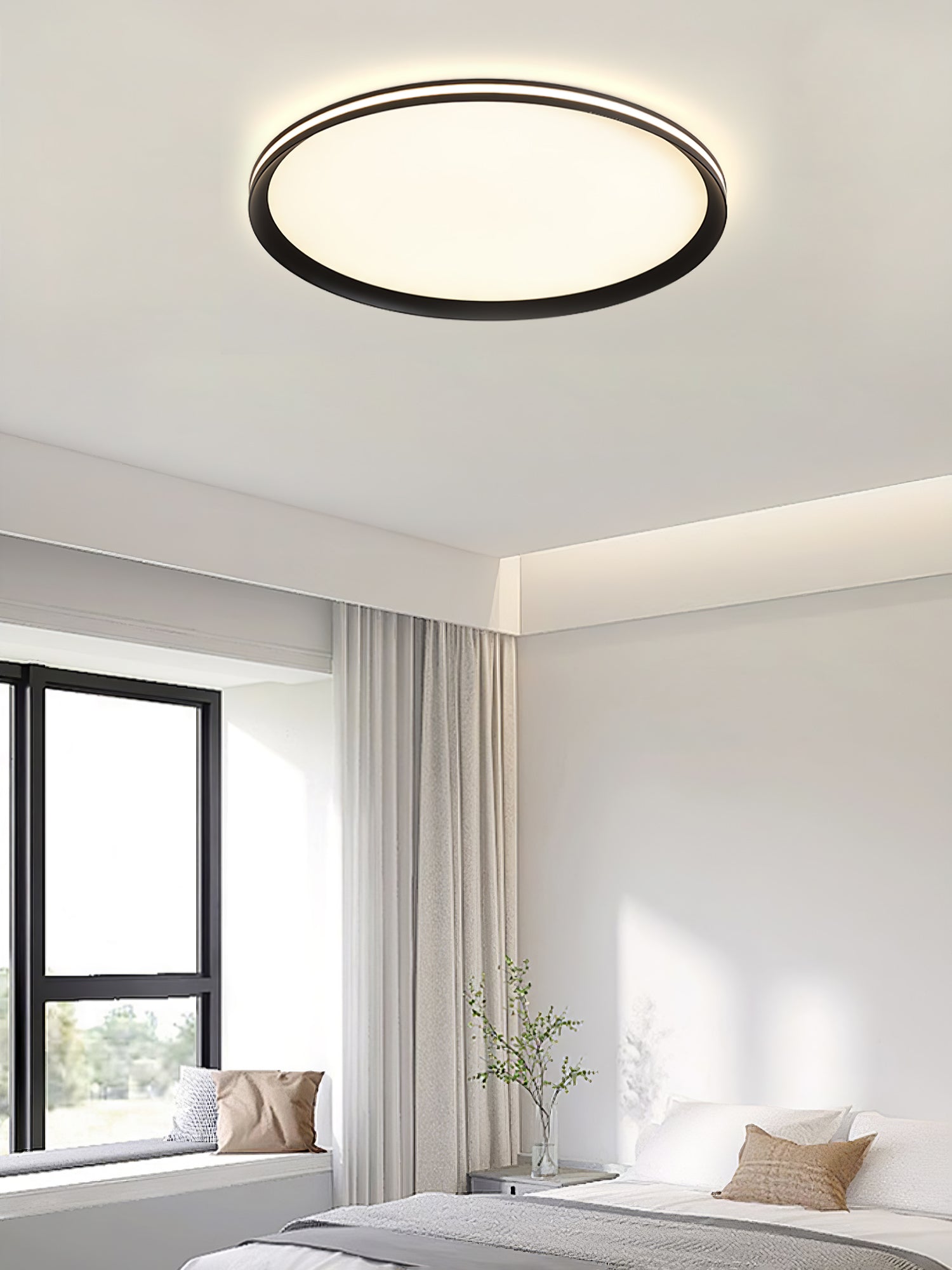 Avtheira Modern Minimalist Circular LED Ceiling Light-Neutral Decor