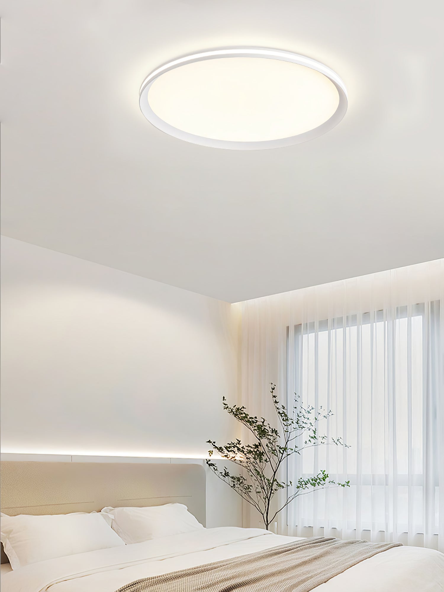 Avtheira Modern Minimalist Circular LED Ceiling Light-Neutral Decor