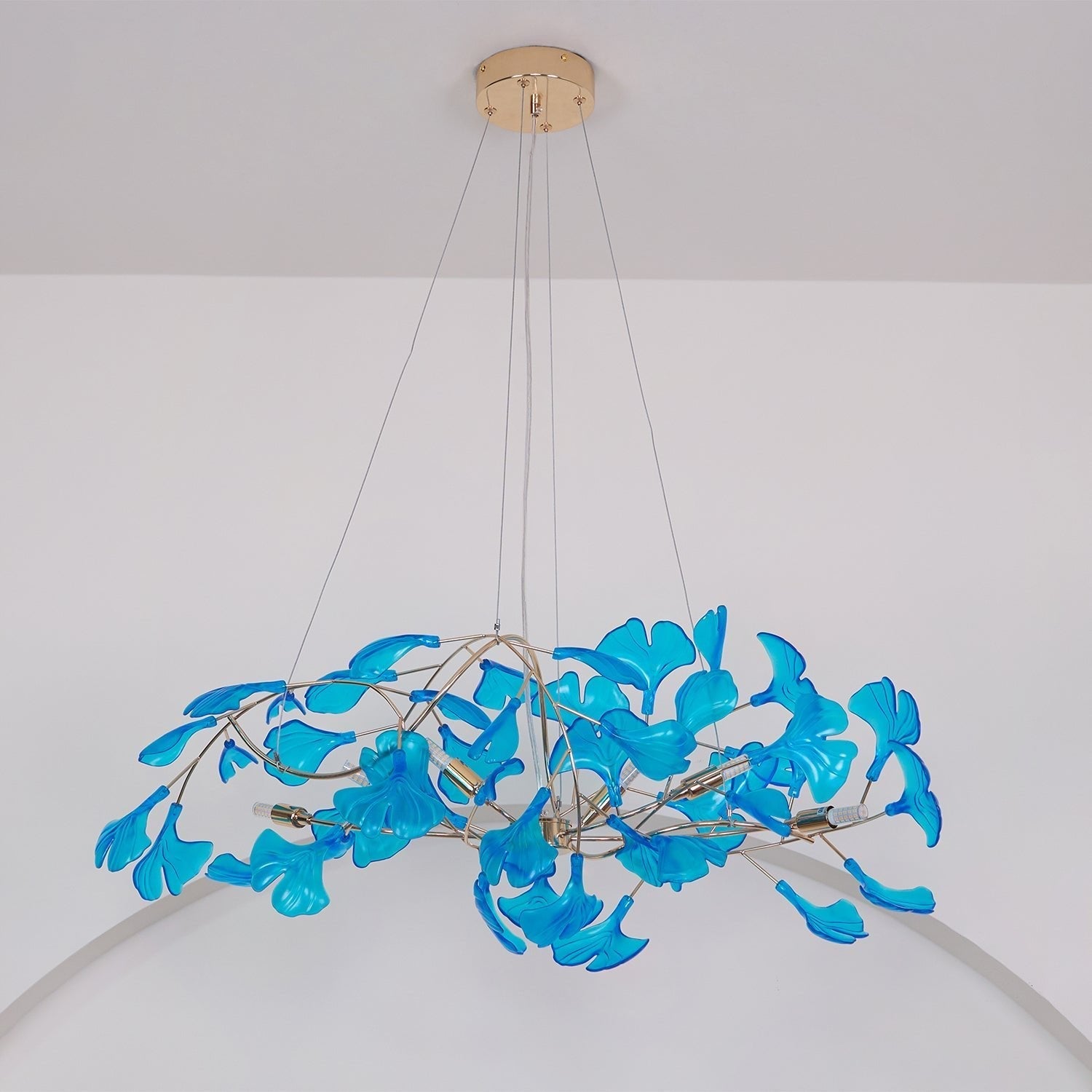 Ralenis Luxury Ginkgo Leaf Chandelier-Neutral Decor
