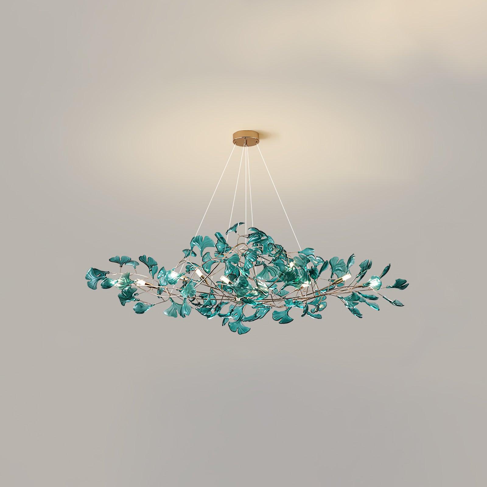 Ralenis Luxury Ginkgo Leaf Chandelier-Neutral Decor