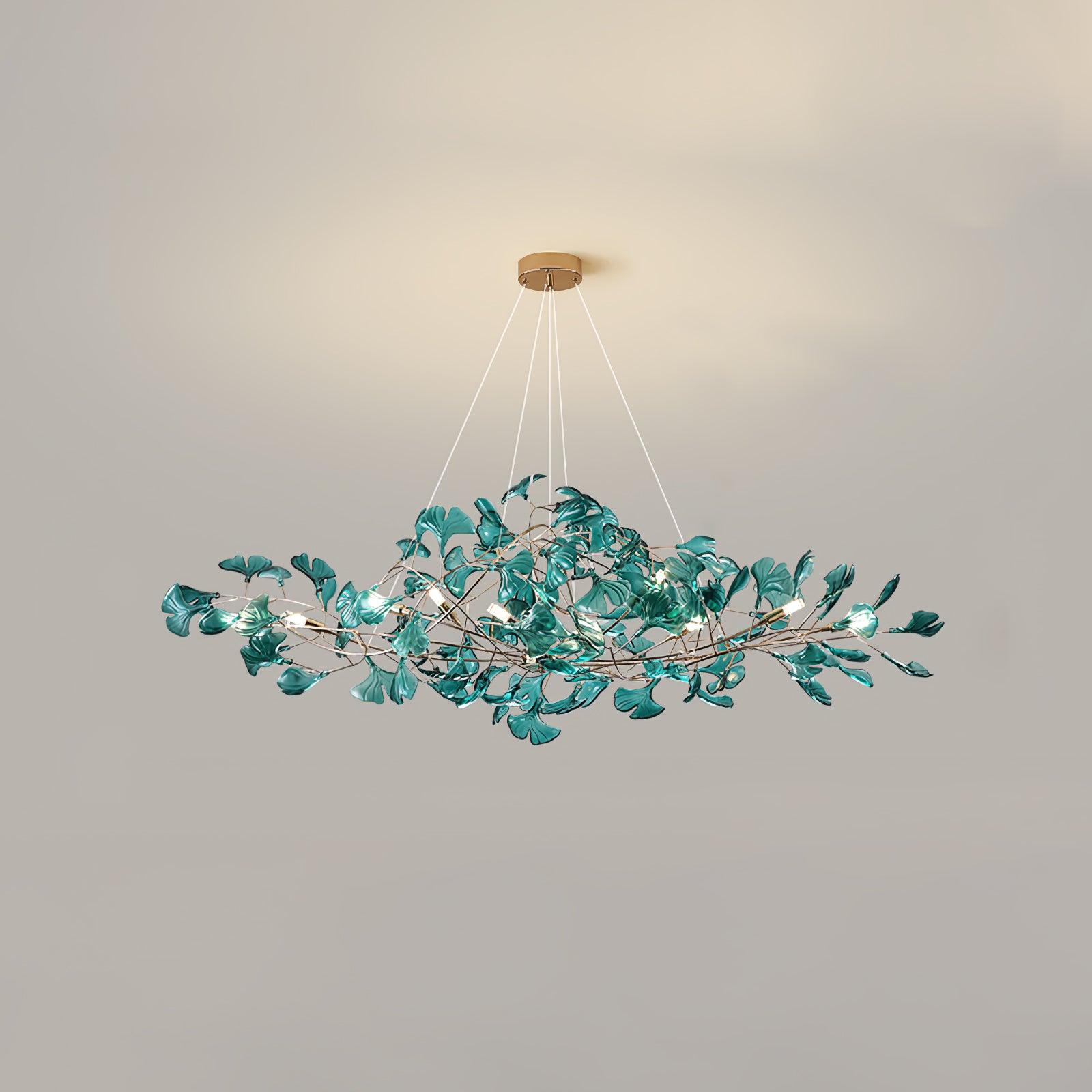 Ralenis Luxury Ginkgo Leaf Chandelier-Neutral Decor