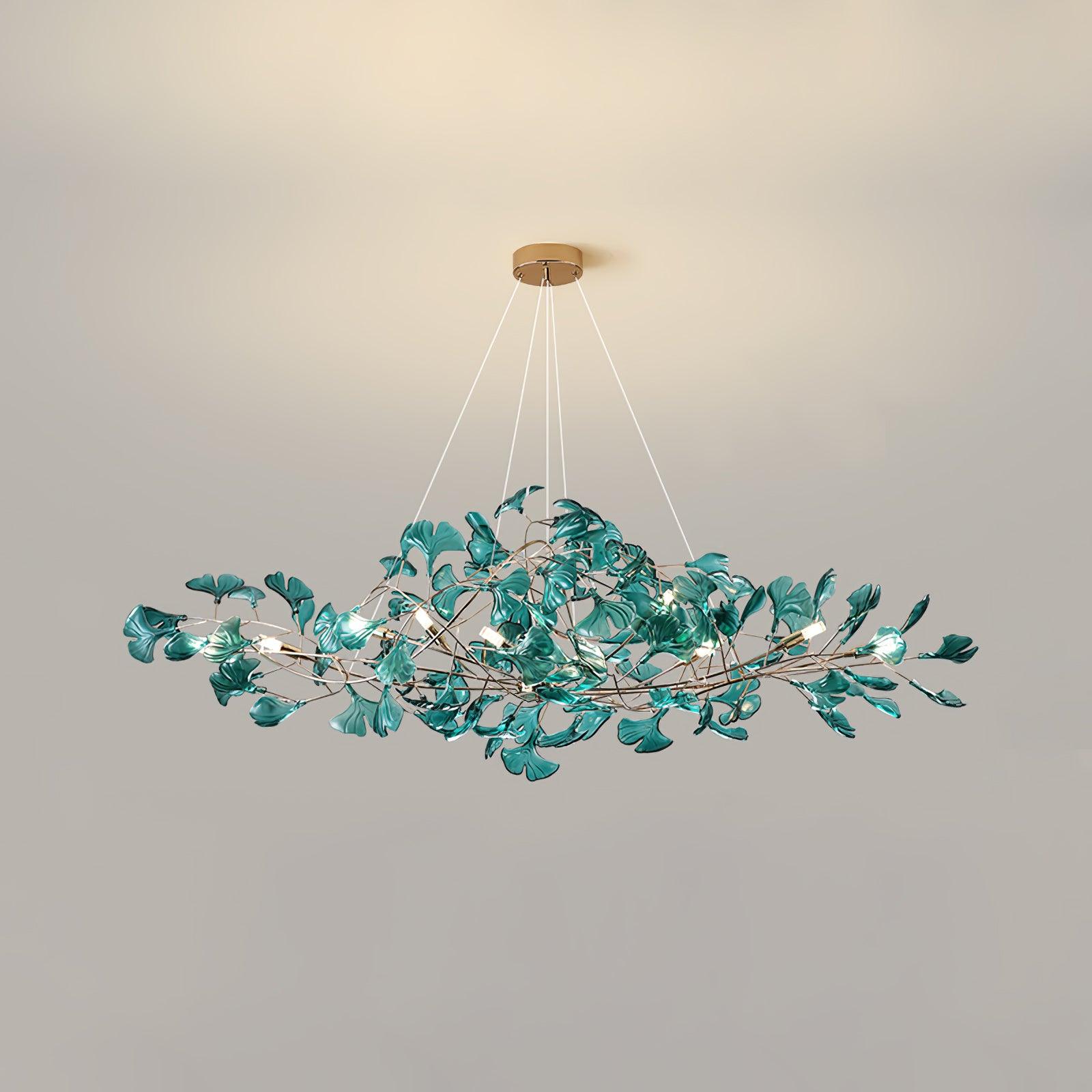 Ralenis Luxury Ginkgo Leaf Chandelier-Neutral Decor