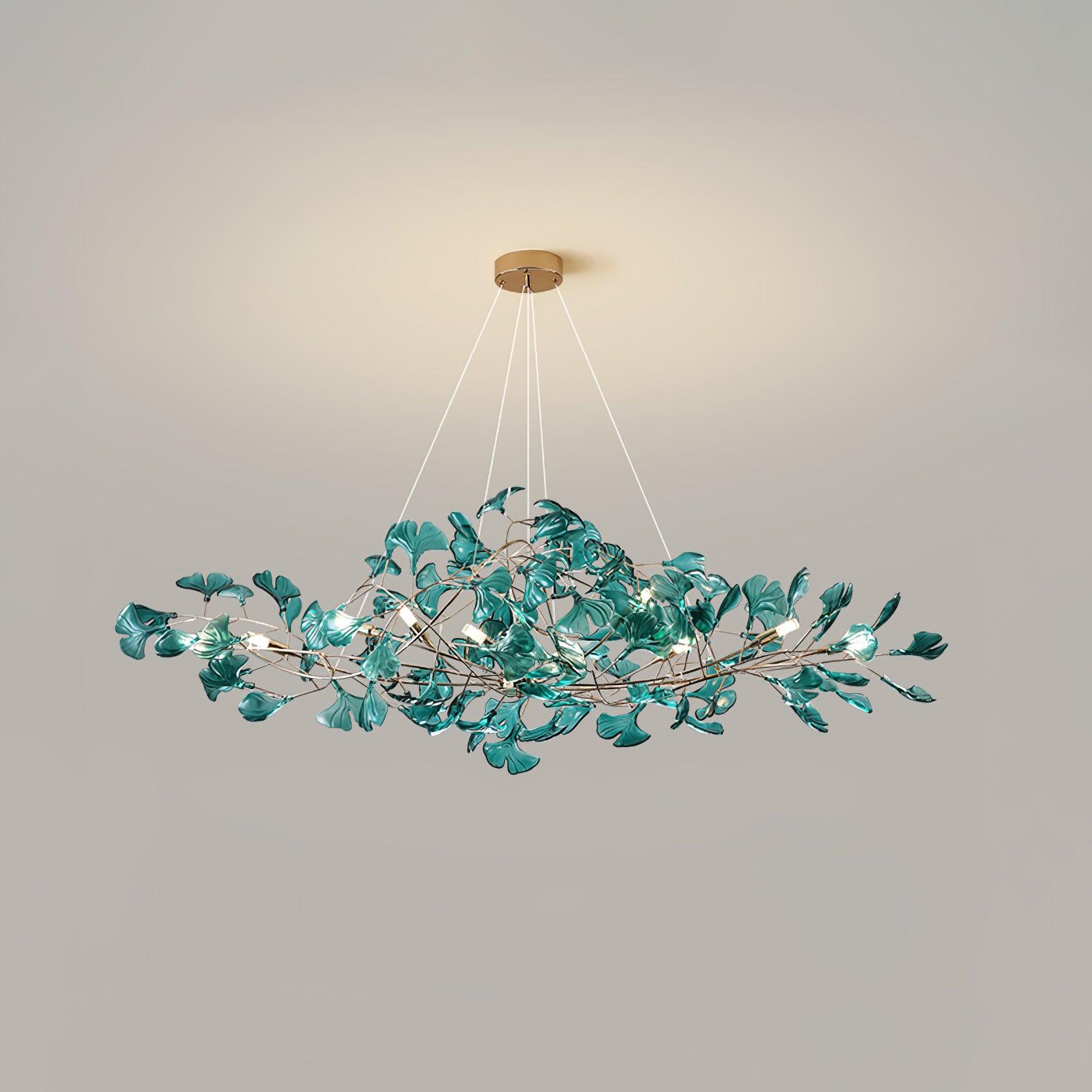 Ralenis Luxury Ginkgo Leaf Chandelier-Neutral Decor