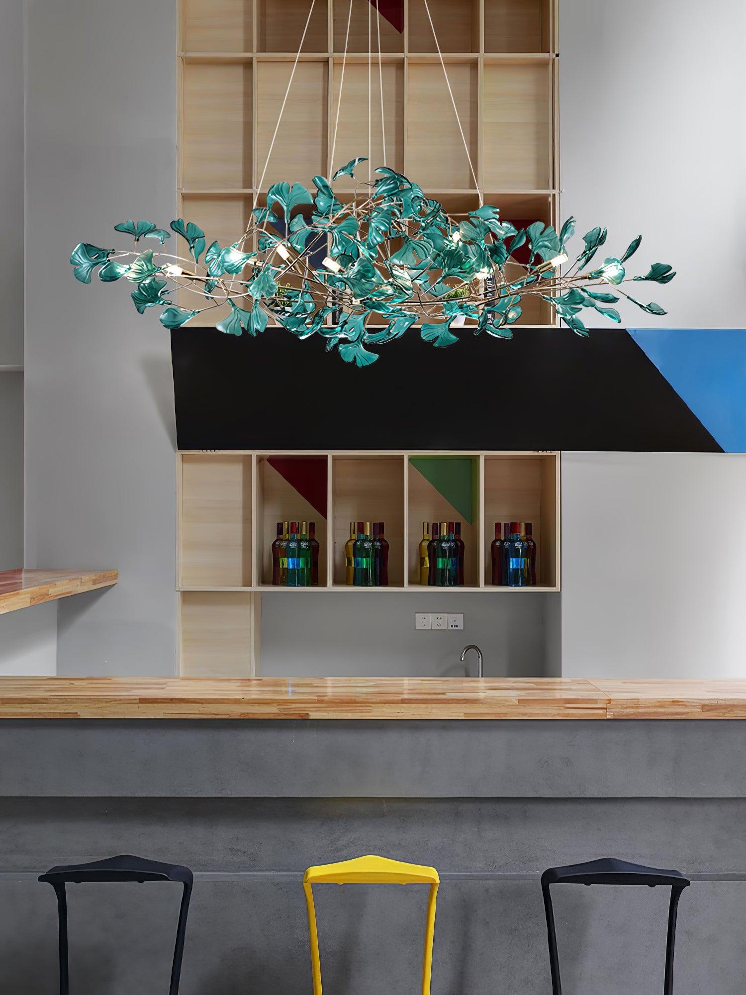 Ralenis Luxury Ginkgo Leaf Chandelier-Neutral Decor