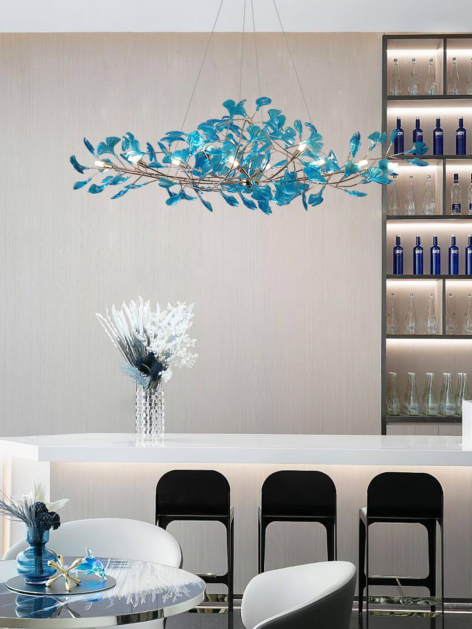Ralenis Luxury Ginkgo Leaf Chandelier-Neutral Decor