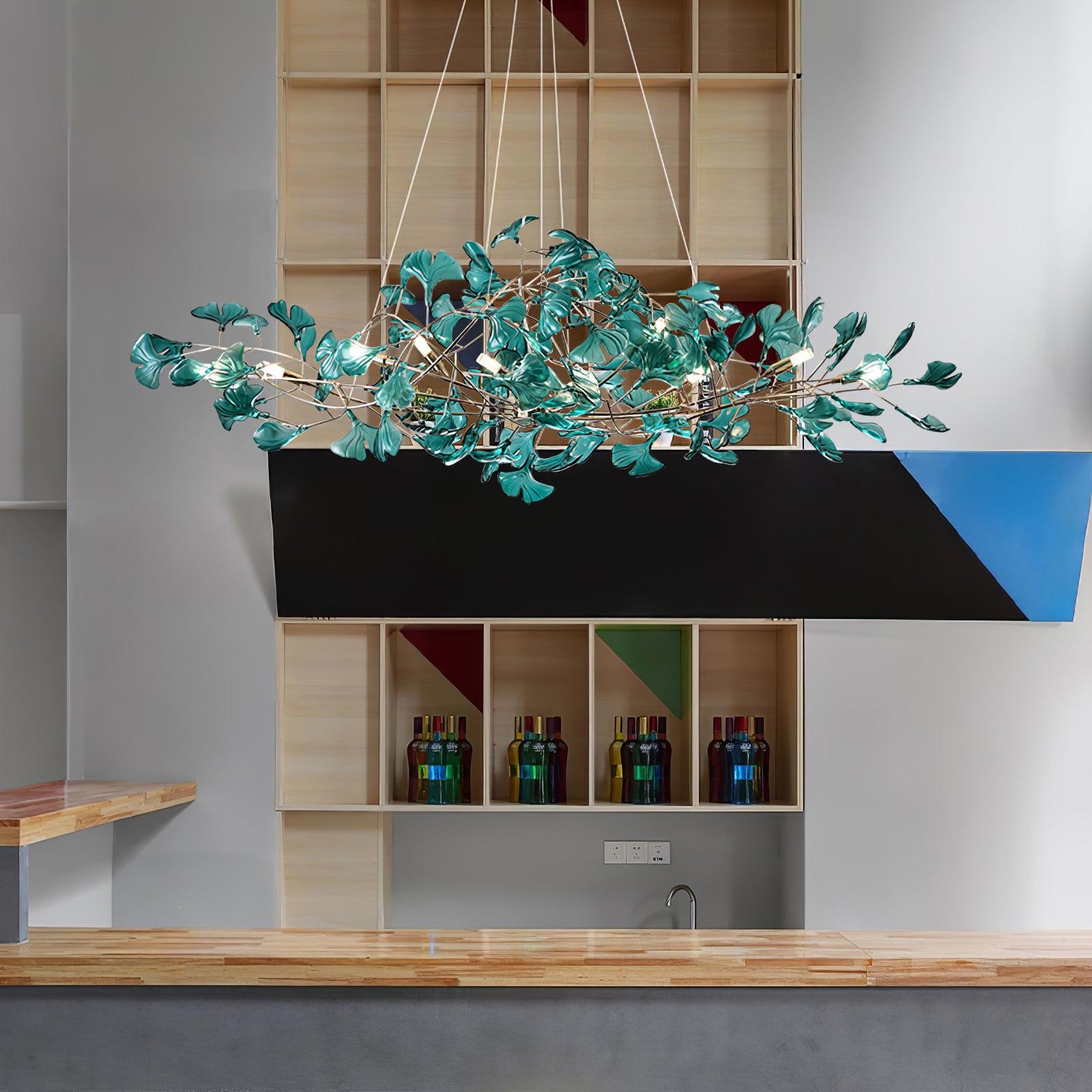 Ralenis Luxury Ginkgo Leaf Chandelier-Neutral Decor