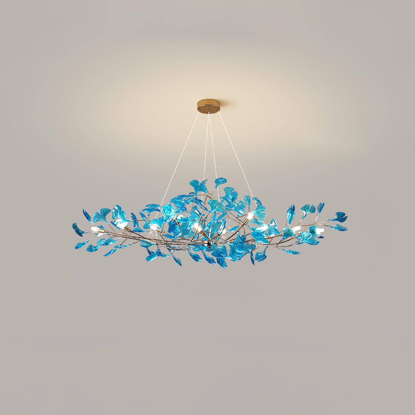 Ralenis Luxury Ginkgo Leaf Chandelier-Neutral Decor