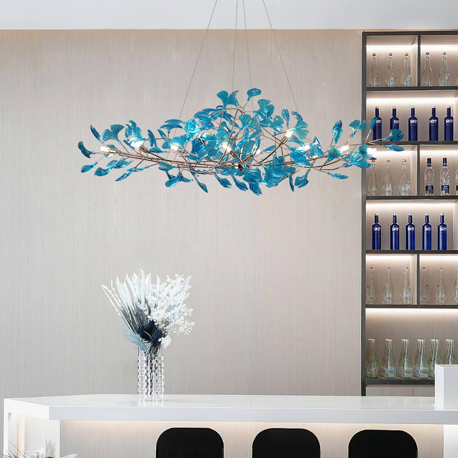 Ralenis Luxury Ginkgo Leaf Chandelier-Neutral Decor