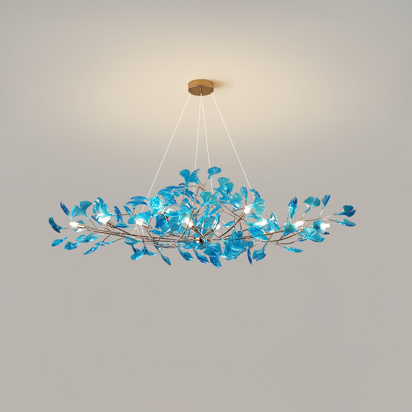 Ralenis Luxury Ginkgo Leaf Chandelier-Neutral Decor