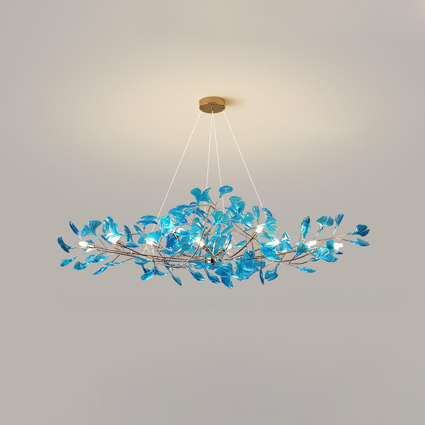 Ralenis Luxury Ginkgo Leaf Chandelier-Neutral Decor