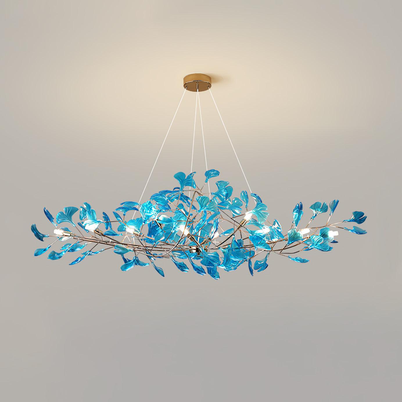 Ralenis Luxury Ginkgo Leaf Chandelier-Neutral Decor