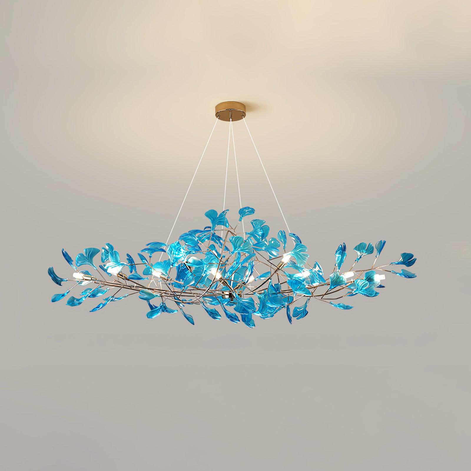 Ralenis Luxury Ginkgo Leaf Chandelier-Neutral Decor