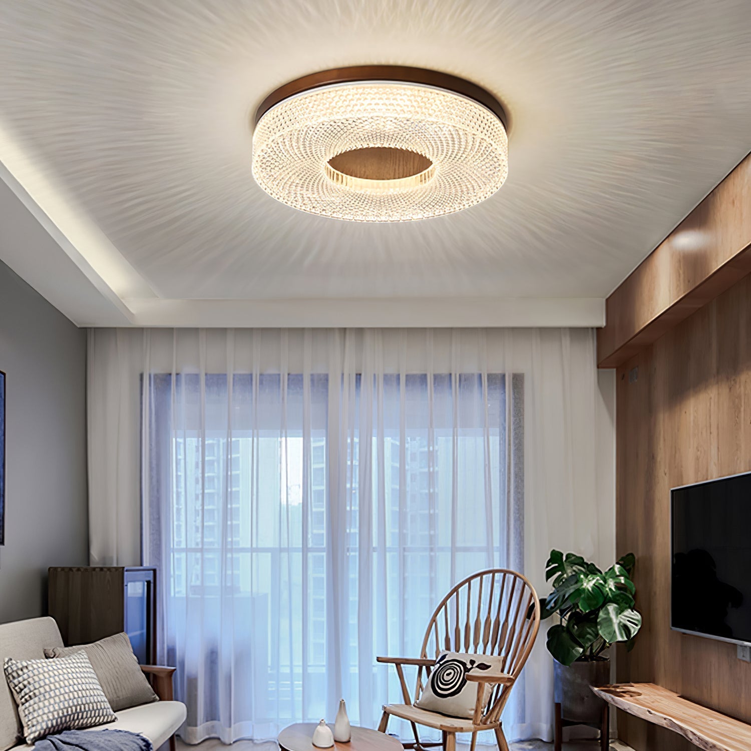 Ecor Ceiling Lamp Acrylic Ring Modern Minimalist-Neutral Decor