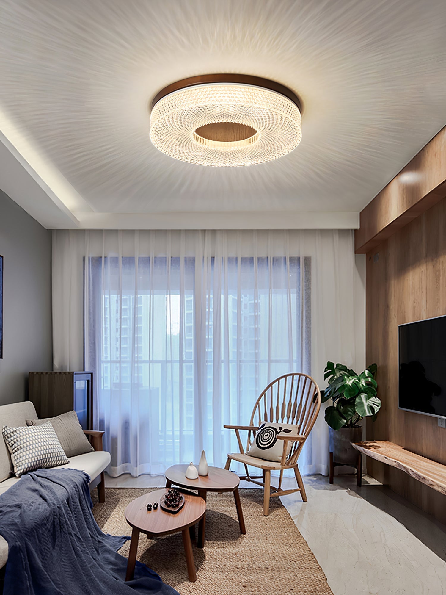 Ecor Ceiling Lamp Acrylic Ring Modern Minimalist-Neutral Decor
