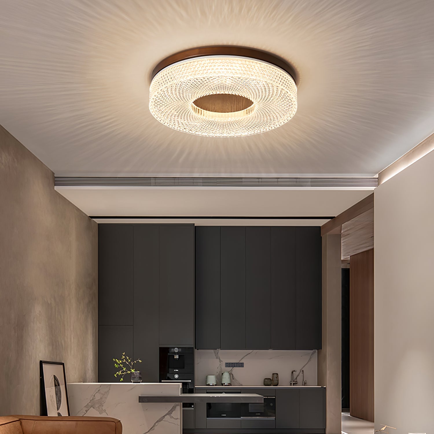 Ecor Ceiling Lamp Acrylic Ring Modern Minimalist-Neutral Decor