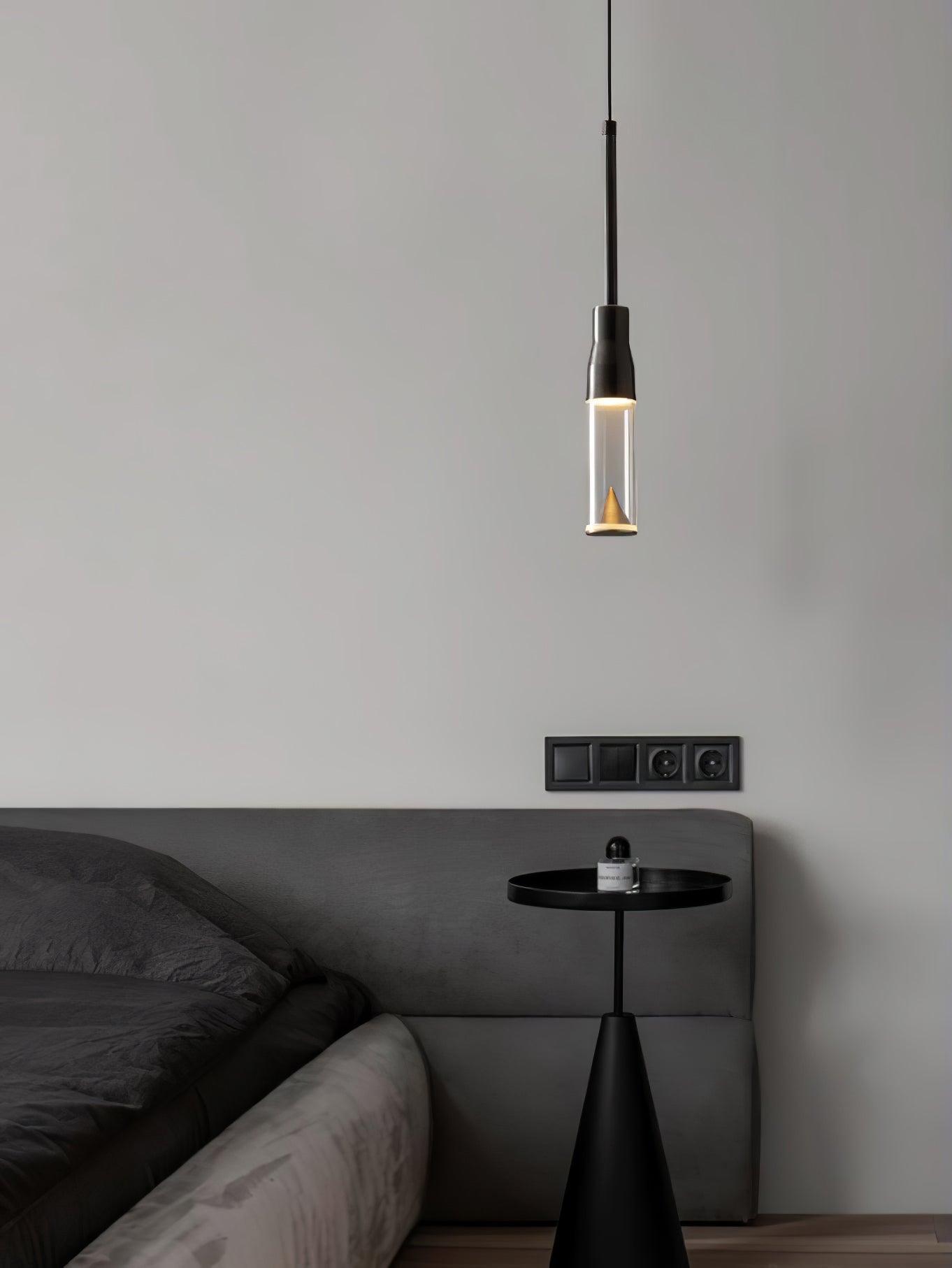 Lominex Pendant Lamp Acrylic Hat Plate Chrome Modern-Neutral Decor
