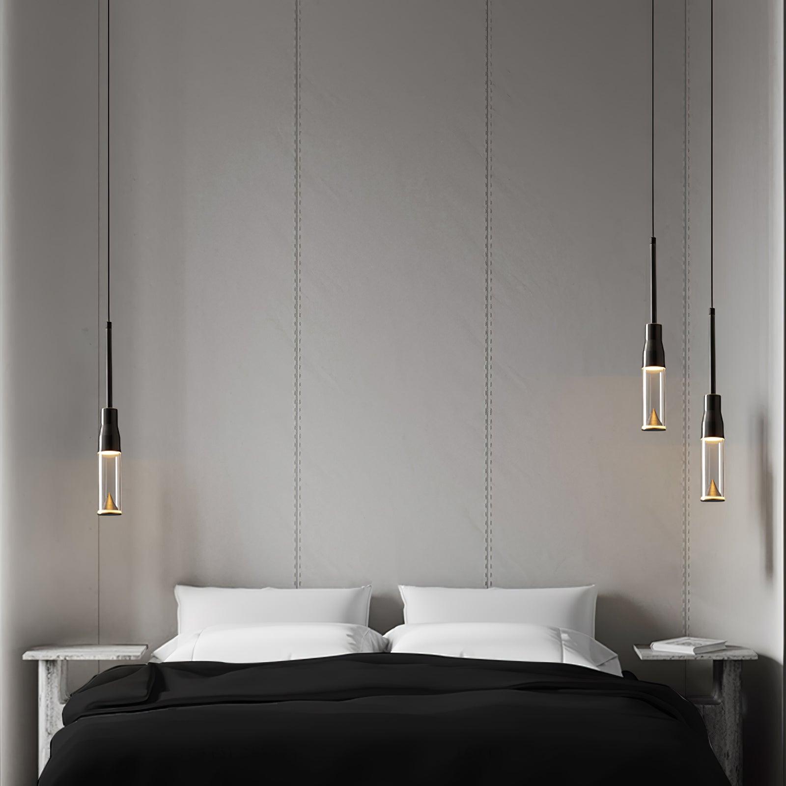 Lominex Pendant Lamp Acrylic Hat Plate Chrome Modern-Neutral Decor
