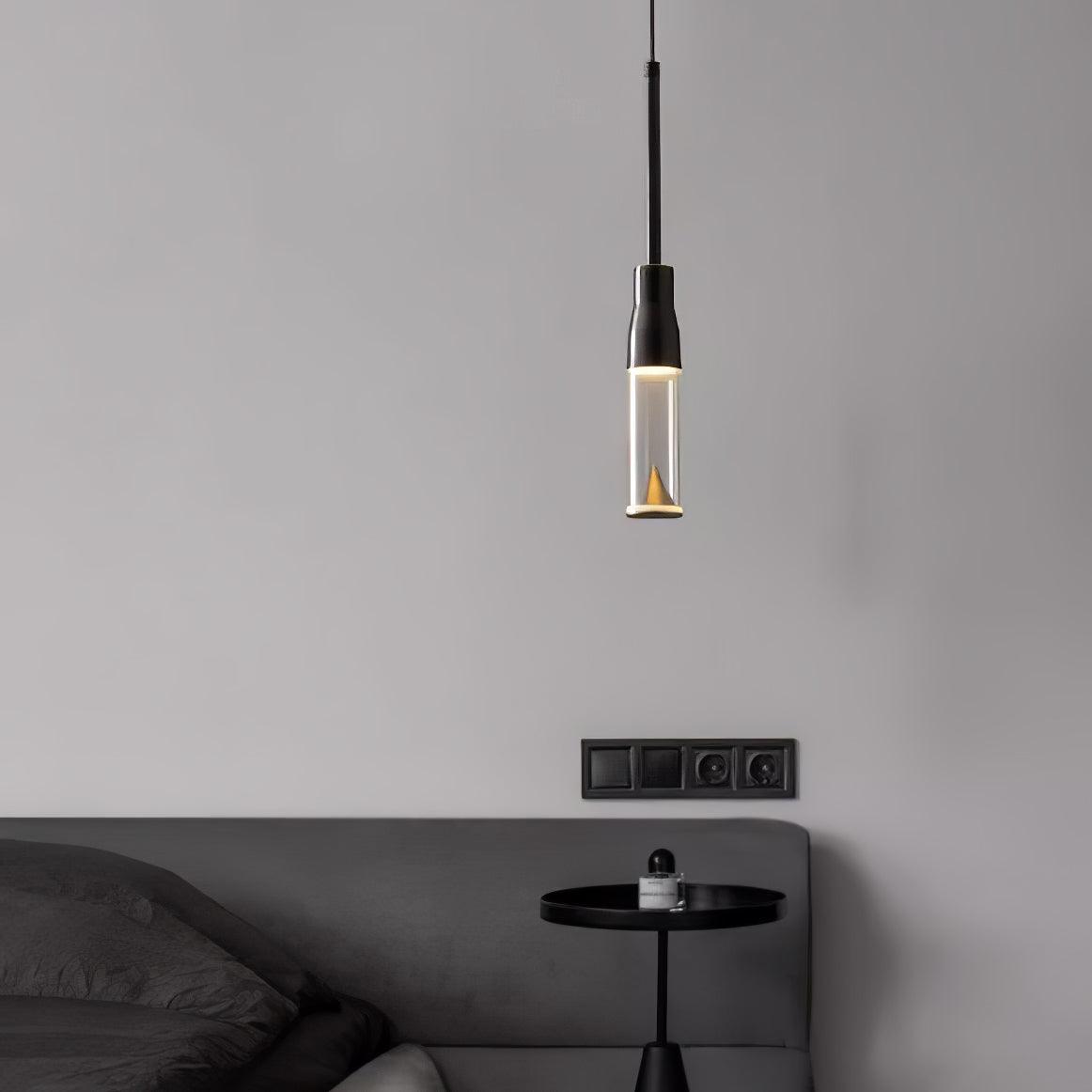 Lominex Pendant Lamp Acrylic Hat Plate Chrome Modern-Neutral Decor