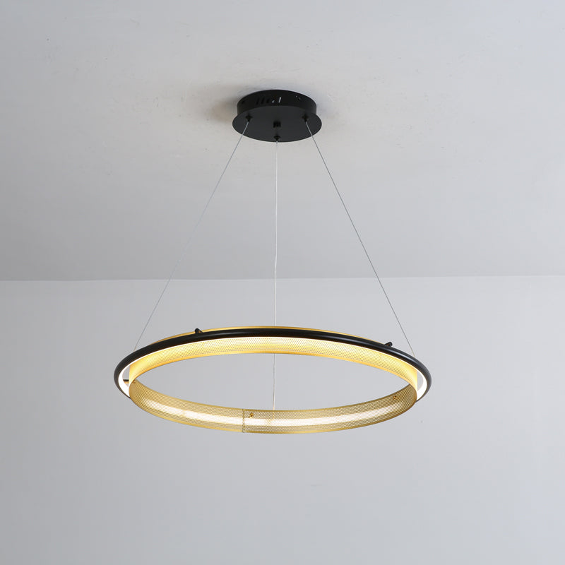 Erveliel Modern Minimalist LED Round Chandelier-Neutral Decor