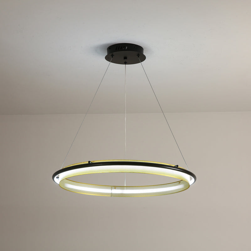 Erveliel Modern Minimalist LED Round Chandelier-Neutral Decor