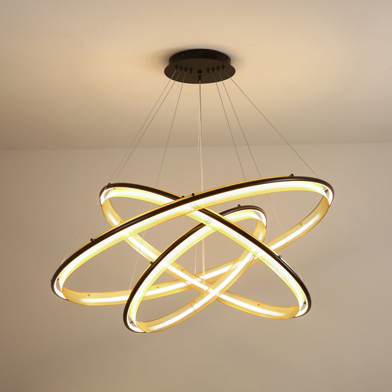 Erveliel Modern Minimalist LED Round Chandelier-Neutral Decor