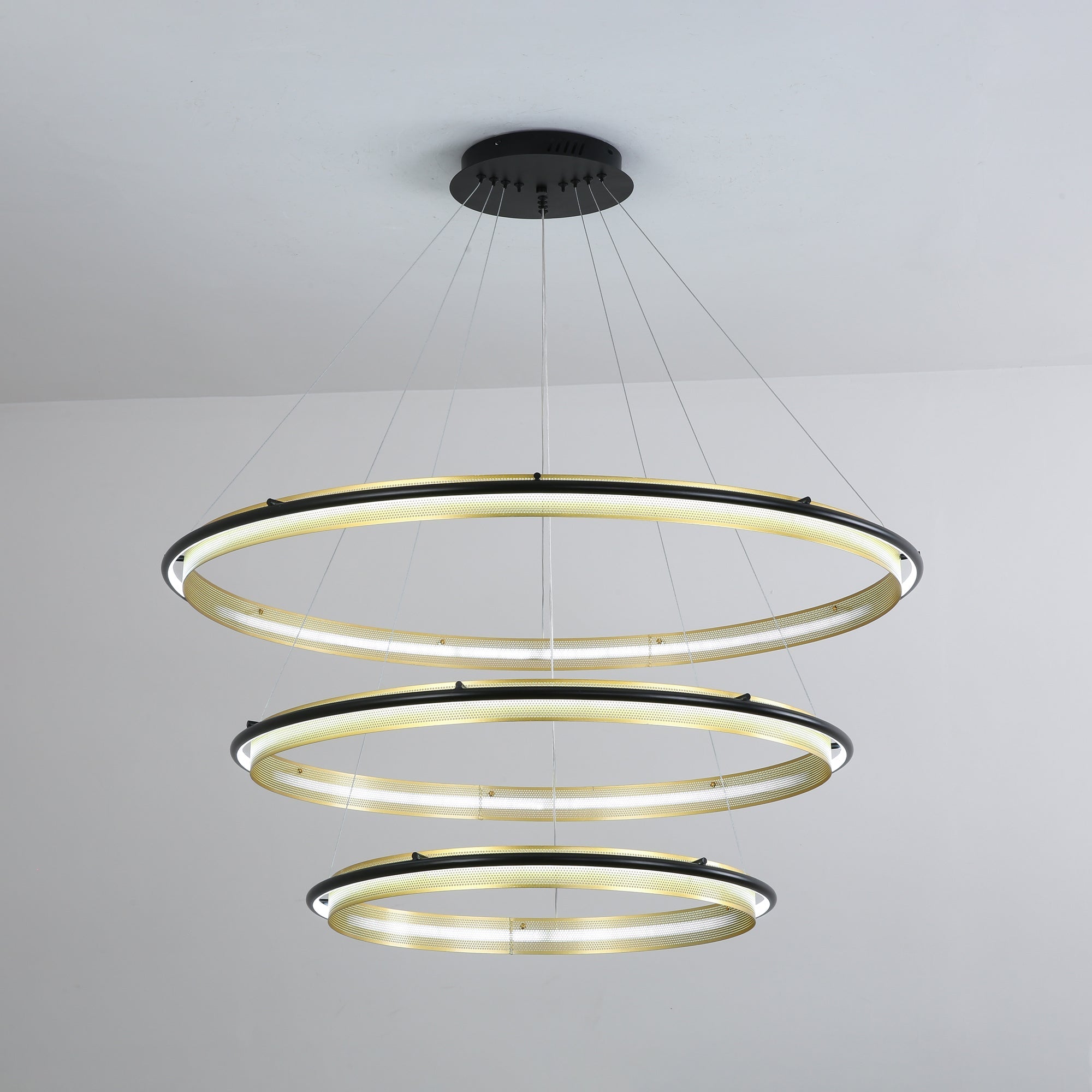 Erveliel Modern Minimalist LED Round Chandelier-Neutral Decor